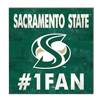 Sacramento State Hornets 10" x 10" #1 Fan Plaque