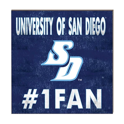 San Diego Toreros 10" x 10" #1 Fan Plaque