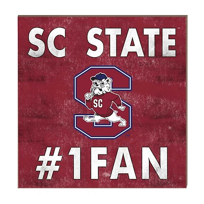 South Carolina State Bulldogs 10" x 10" #1 Fan Plaque