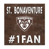 St. Bonaventure Bonnies 10" x 10" #1 Fan Plaque
