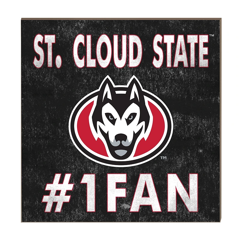 St. Cloud State Huskies 10" x 10" #1 Fan Plaque