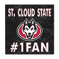 St. Cloud State Huskies 10" x 10" #1 Fan Plaque