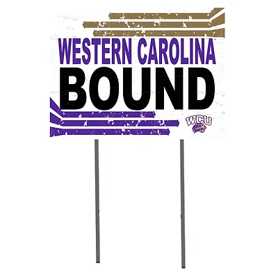 Western Carolina Catamounts 18" x 24" Team Yard Sign