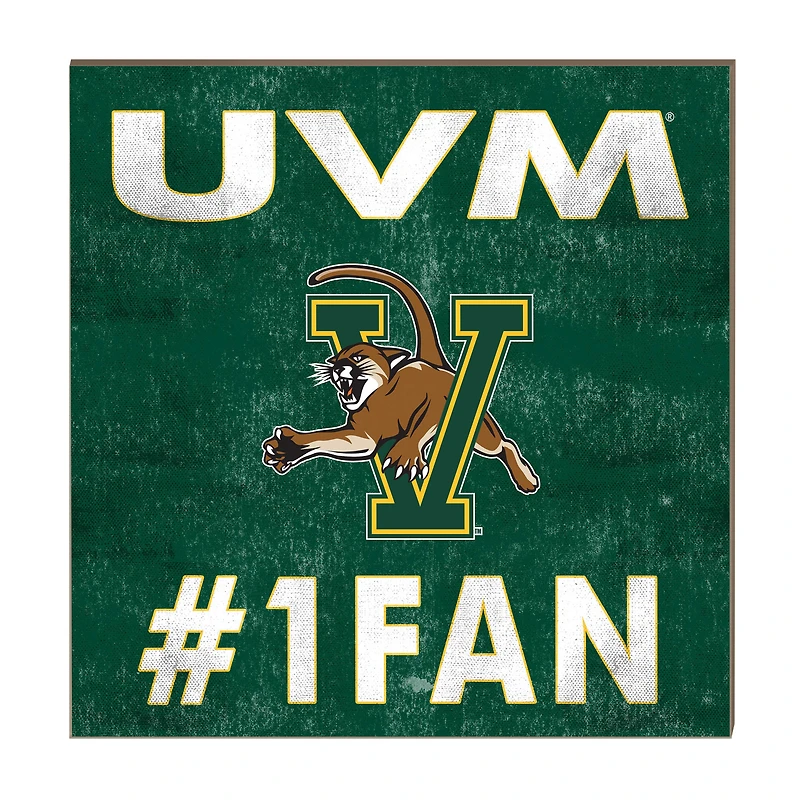 Vermont Catamounts 10" x 10" #1 Fan Plaque