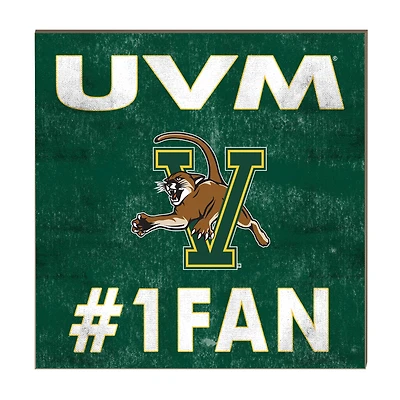 Vermont Catamounts 10" x 10" #1 Fan Plaque