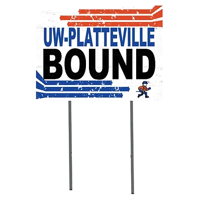 Wisconsin-Platteville Pioneers 18" x 24" Team Yard Sign