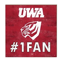 West Alabama Tigers 10" x 10" #1 Fan Plaque