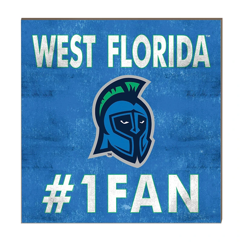 West Florida Argonauts 10" x 10" #1 Fan Plaque