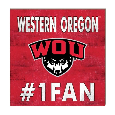 Western Oregon Wolves 10" x 10" #1 Fan Plaque