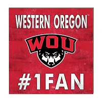 Western Oregon Wolves 10" x 10" #1 Fan Plaque