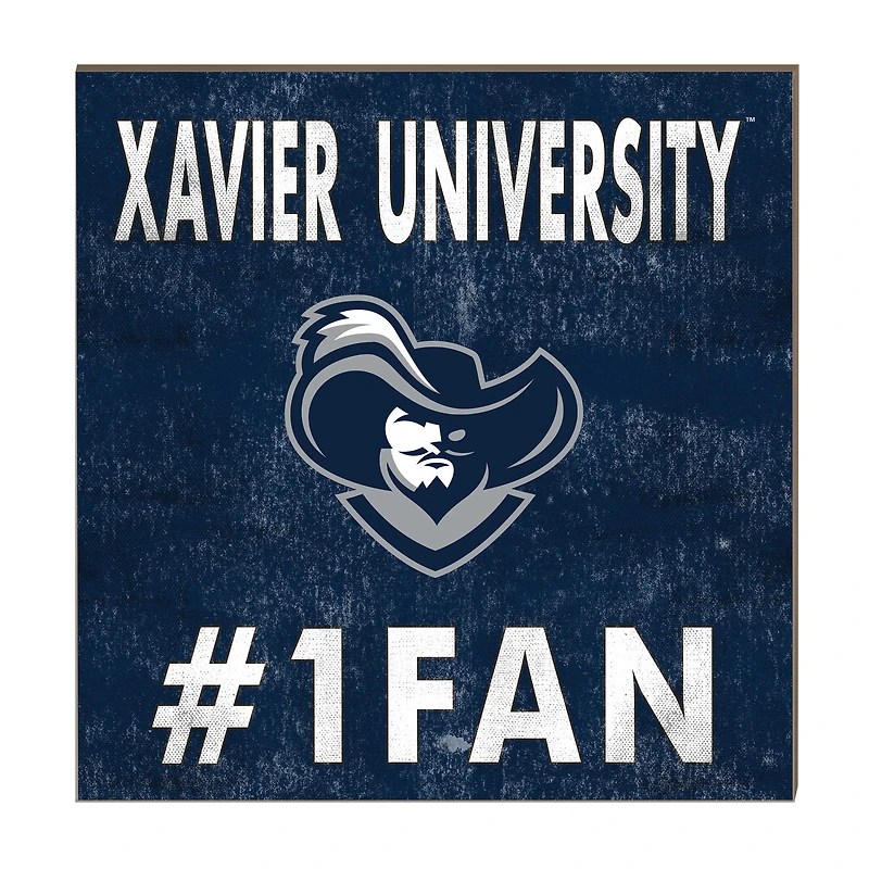 Xavier Musketeers 10" x 10" #1 Fan Plaque