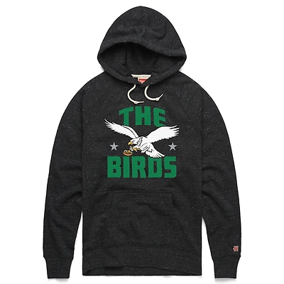 Unisex Homage  Gray Philadelphia Eagles Hyperlocal Raglan Pullover Hoodie