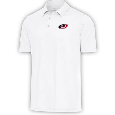 Men's Antigua  White Carolina Hurricanes Par Polo