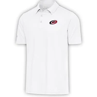 Men's Antigua  White Carolina Hurricanes Par Polo