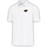 Men's Antigua  White Minnesota Wild Par Polo