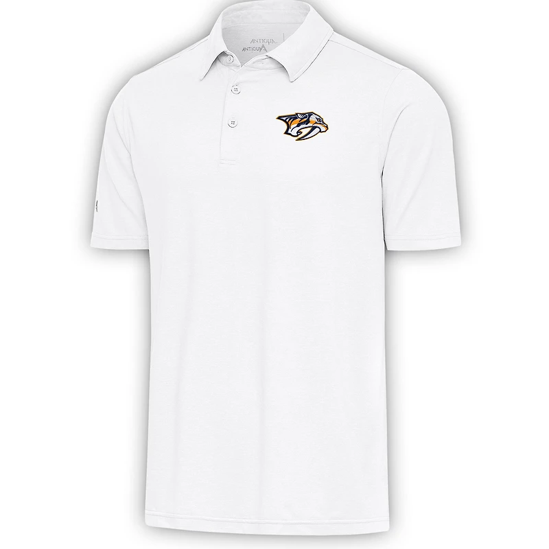 Men's Antigua  White Nashville Predators Par Polo