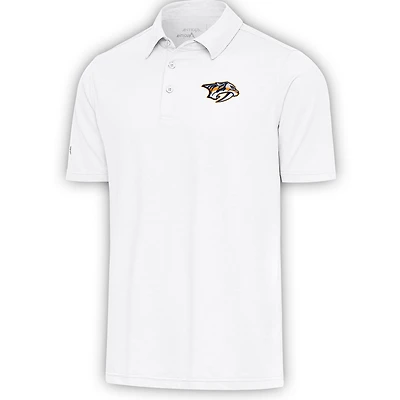 Men's Antigua  White Nashville Predators Par Polo