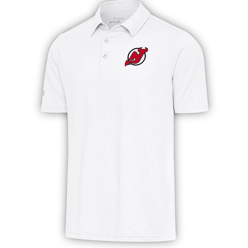 Men's Antigua White New Jersey Devils Par Polo