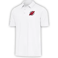 Men's Antigua  White New Jersey Devils Par Polo