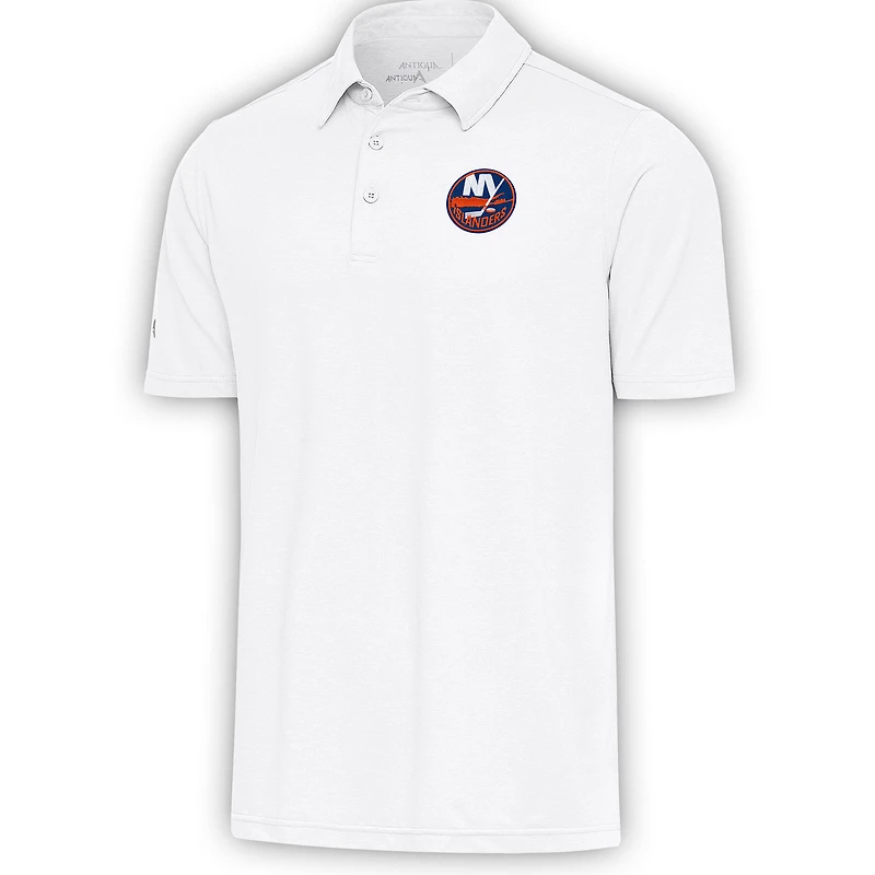 Men's Antigua  White New York Islanders Par Polo