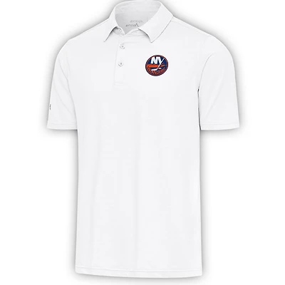 Men's Antigua  White New York Islanders Par Polo