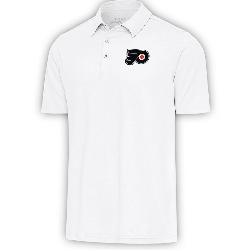 Men's Antigua  White Philadelphia Flyers Par Polo