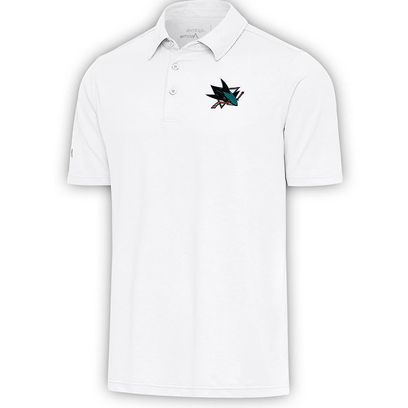 Men's Antigua  White San Jose Sharks Par Polo
