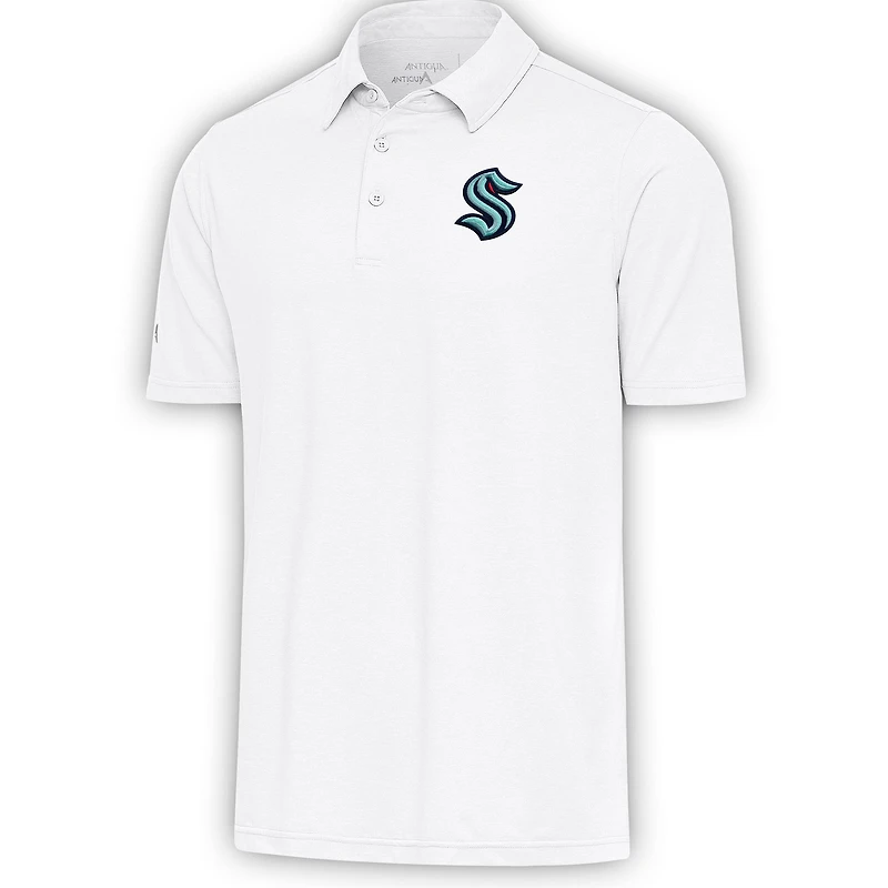 Men's Antigua  White Seattle Kraken Par Polo