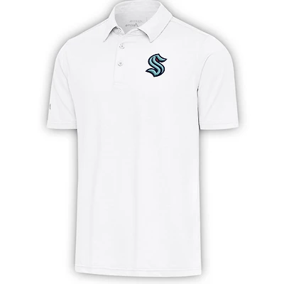 Men's Antigua  White Seattle Kraken Par Polo