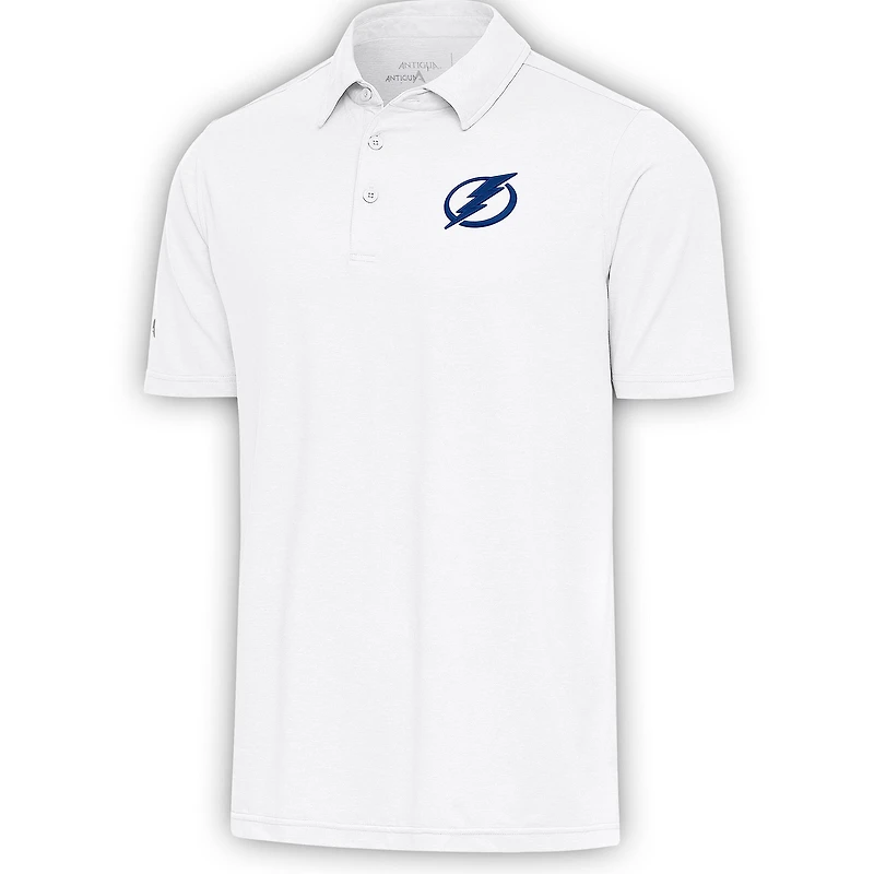 Men's Antigua  White Tampa Bay Lightning Par Polo