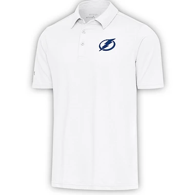 Men's Antigua  White Tampa Bay Lightning Par Polo