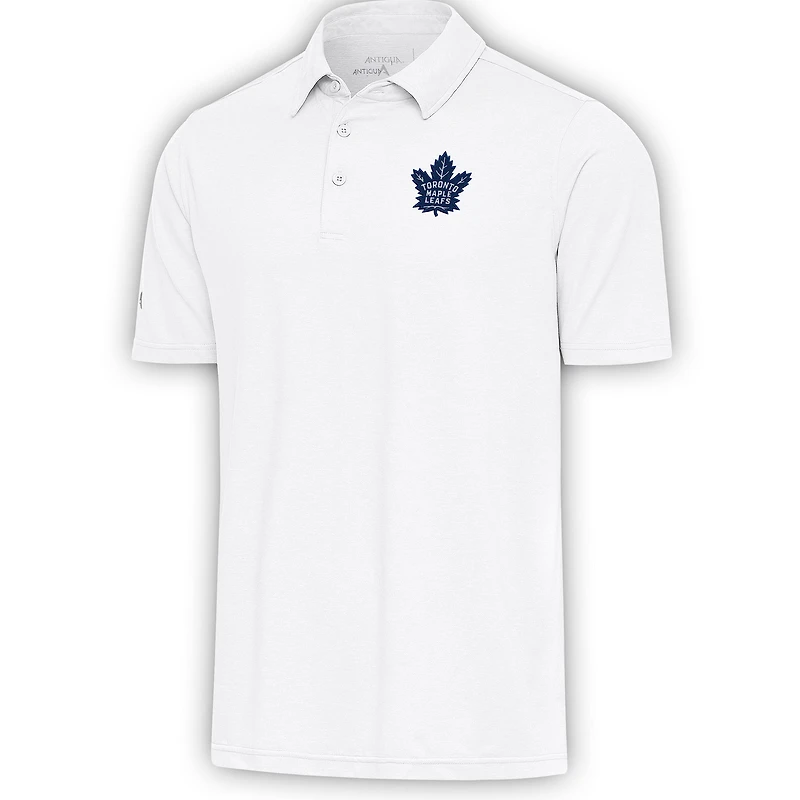 Men's Antigua  White Toronto Maple Leafs Par Polo