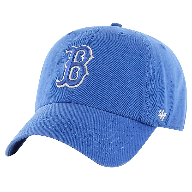 Men's '47 Blue Boston Red Sox Classic Franchise Fitted Hat