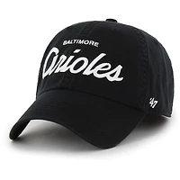 Men's '47 Black Baltimore Orioles Crosstown Classic Franchise Fitted Hat