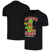 Unisex Black The Real Ghostbusters Seasons Eatings T-Shirt