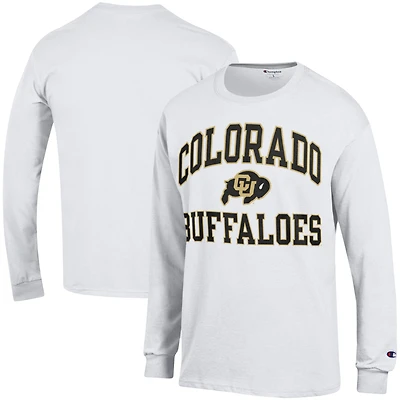 Men's Champion White Colorado Buffaloes High Motor Long Sleeve T-Shirt