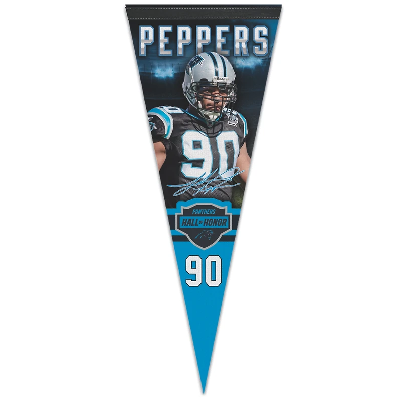 WinCraft Julius Peppers Carolina Panthers 2023 Hall of Honor 12" x 30" Premium Pennant