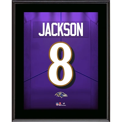 Lamar Jackson Baltimore Ravens 10.5" x 13" Jersey Number Sublimated Player Plaque