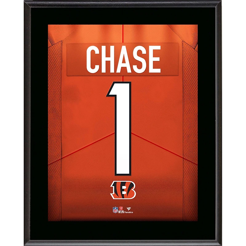 Ja'Marr Chase Cincinnati Bengals 10.5" x 13" Jersey Number Sublimated Player Plaque