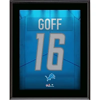 Jared Goff Detroit Lions 10.5" x 13" Jersey Number Sublimated Player Plaque