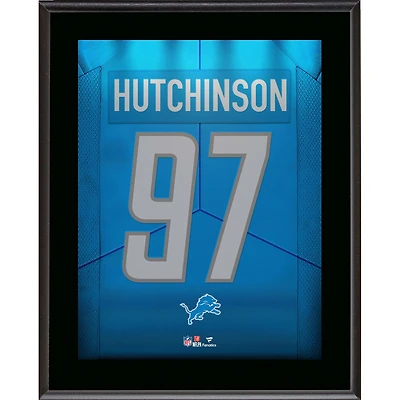 Aidan Hutchinson Detroit Lions 10.5" x 13" Jersey Number Sublimated Player Plaque