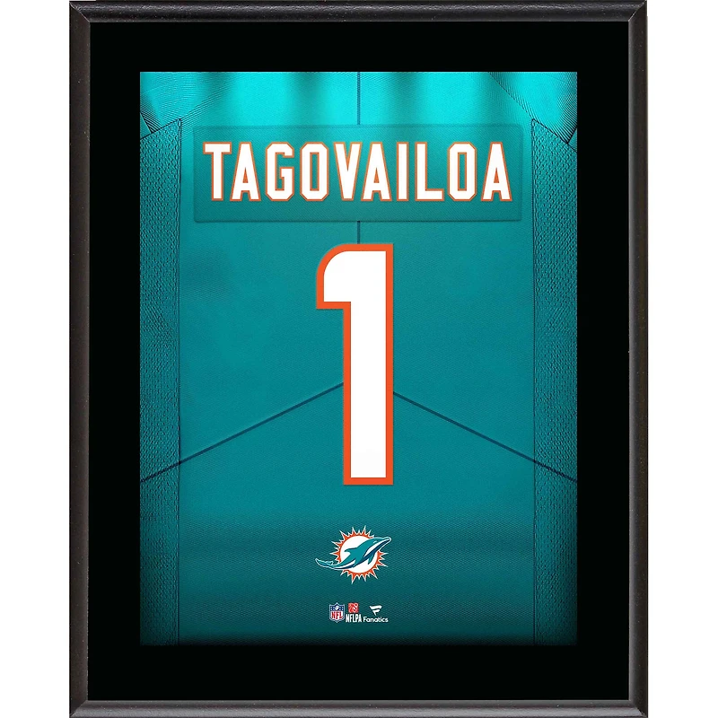 Tua Tagovailoa Miami Dolphins 10.5" x 13" Jersey Number Sublimated Player Plaque