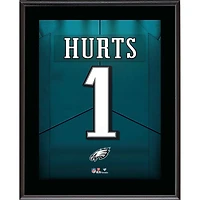 Jalen Hurts Philadelphia Eagles 10.5" x 13" Jersey Number Sublimated Player Plaque