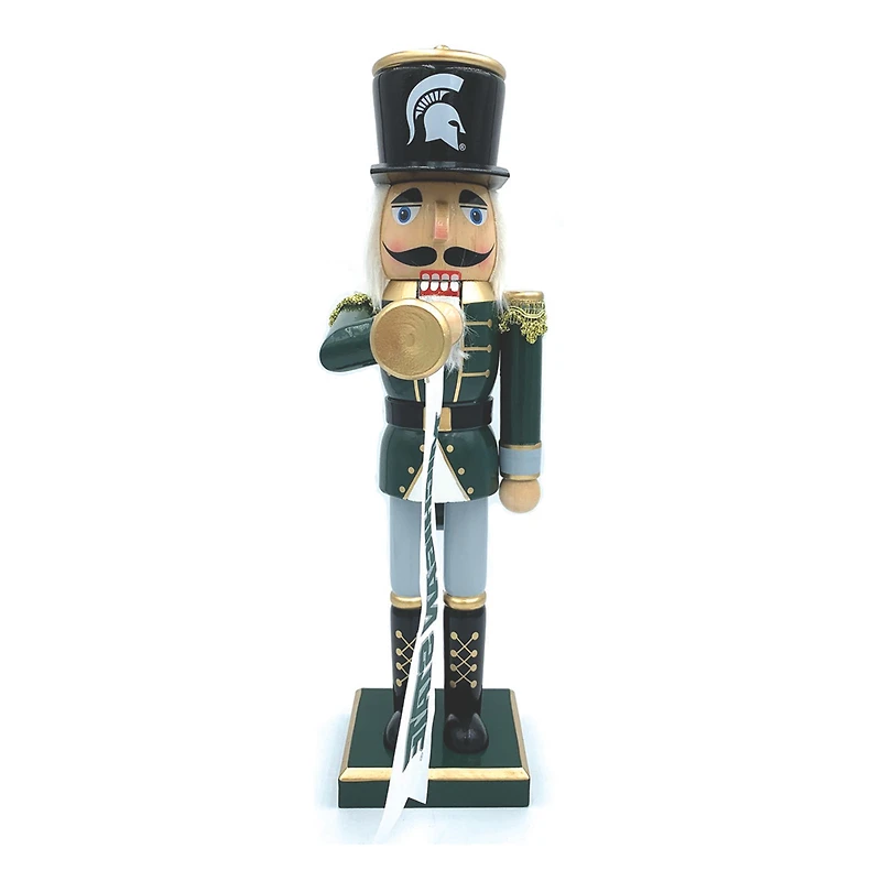 Michigan State Spartans 14" Bugler Nutcracker