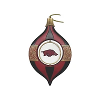 Arkansas Razorbacks Two-Piece 5.5" Spinning Bulb Ornament Set