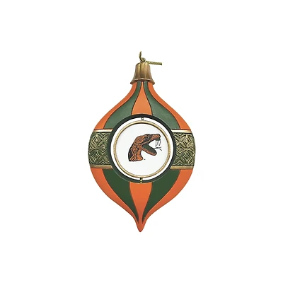 Florida A&M Rattlers Two-Piece 5.5" Spinning Bulb Ornament Set