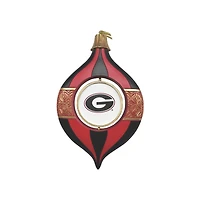 Georgia Bulldogs Two-Piece 5.5" Spinning Bulb Ornament Set