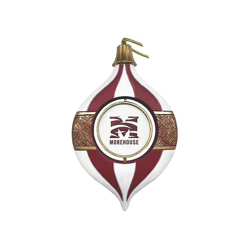 Morehouse Maroon Tigers Two-Piece 5.5" Spinning Bulb Ornament Set