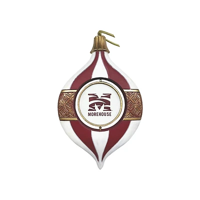 Morehouse Maroon Tigers Two-Piece 5.5" Spinning Bulb Ornament Set