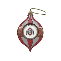 Ohio State Buckeyes Two-Piece 5.5" Spinning Bulb Ornament Set